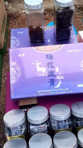 梅花鹿，鹿膏，鹿鞭尾鞭膏，都出