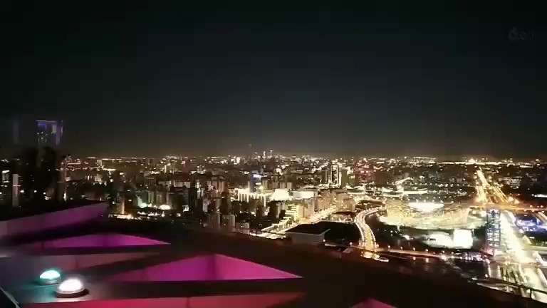奥林匹克字丁塔上的北京城夜景