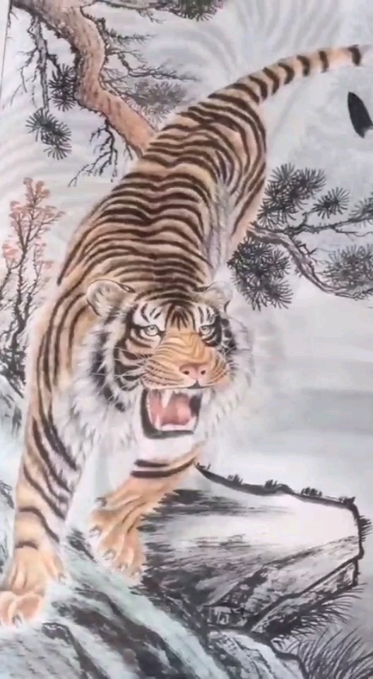 猛虎下山，口吃八方🀄🀄🀄