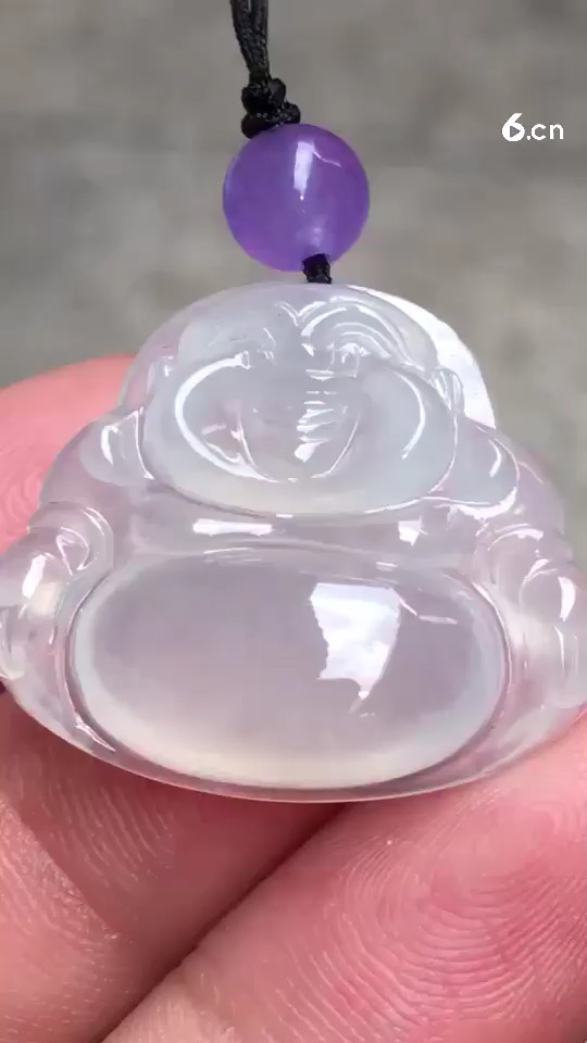冰种佛公，完美细腻，20.7*