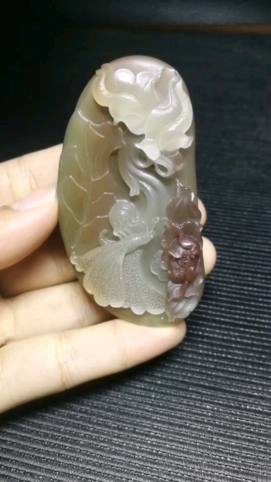 蝶恋花 紫绿玛瑙