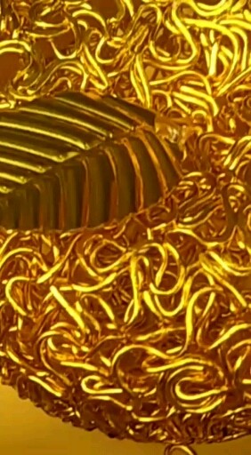 手工编织金苹果摆件