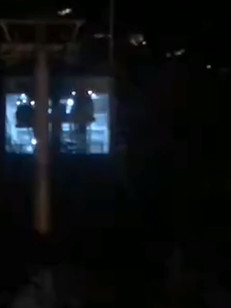 北京司马台长城索道夜景 战友情