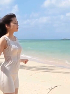 漂亮小姐姐带您聆听海浪的声音1