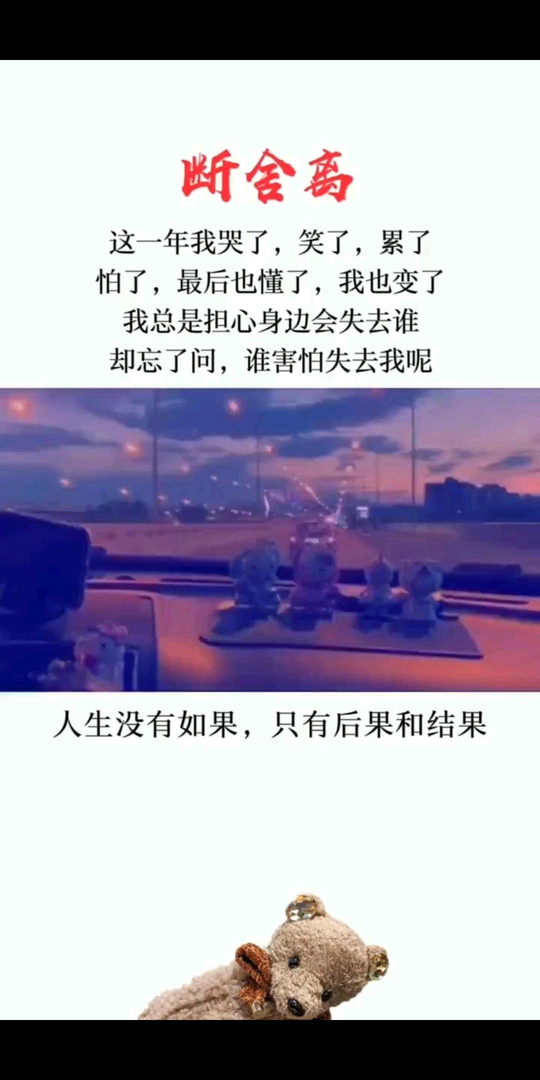 这一年我哭了，笑了，