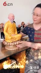 软陶净慧长老肖像雕塑设计