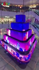 led创意屏led高清室内显示屏商场LED创意显示屏【联诚发】
